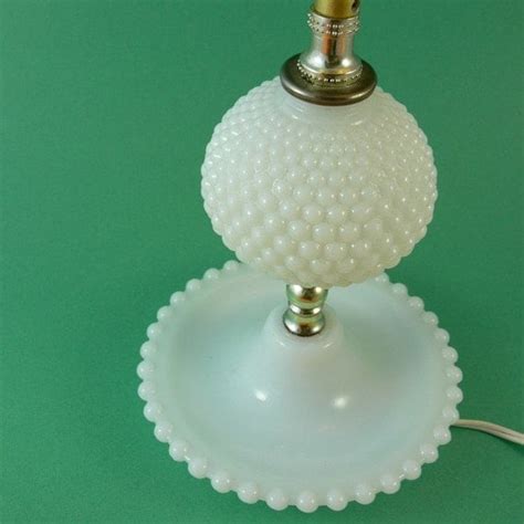 Vintage Milk Glass Hobnail Lamp