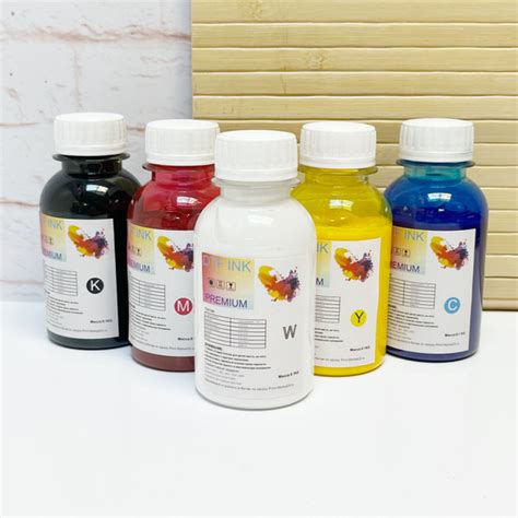 Характеристики Чернила для DTF печати Premium 5*100ml CMYK+W подробное ...