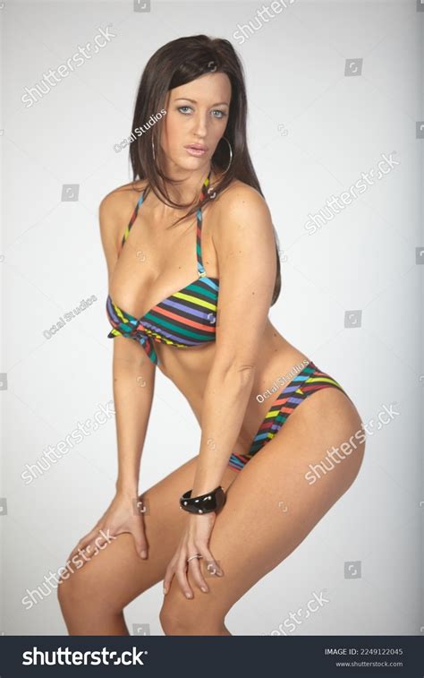 Portrait Sexy Brunette Woman Wearing Bikini Stock Photo Shutterstock