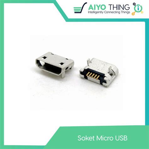 Jual Soket Micro Usb Female Mikro Untuk Pcb Kota Malang Aiyothings Tokopedia