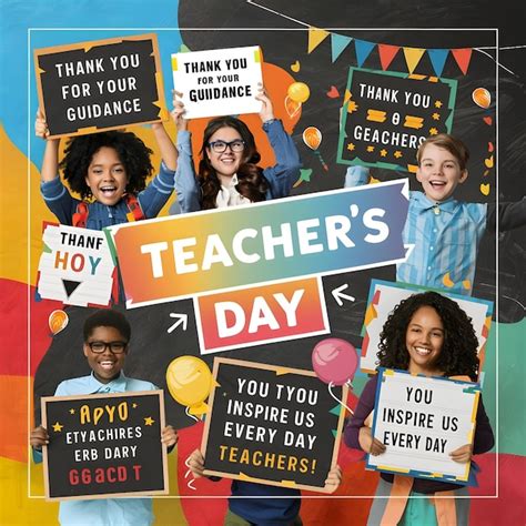 Premium Photo | Happy teachers day poster design Template ai generated