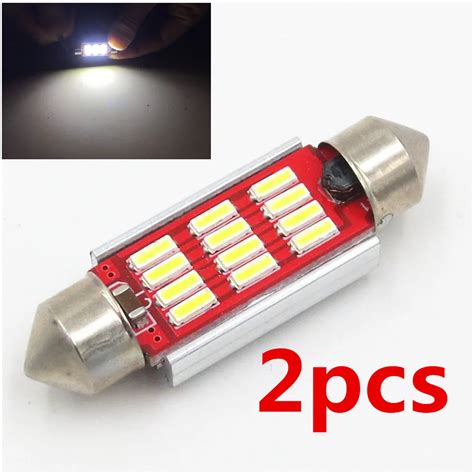 Pcs Led Festoon Size Mm Dome Light Smd Smd Canbus Car