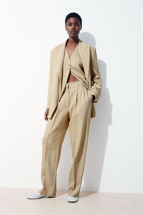 Aggregate 73 Womens Beige Trouser Suit In Cdgdbentre