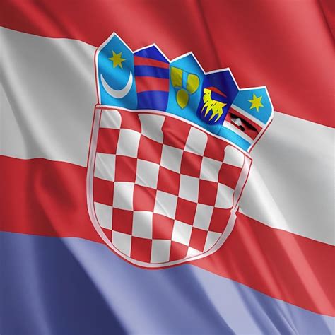 Premium AI Image | croatia flag waving in the wind