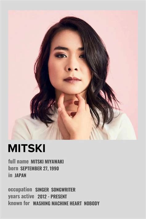 Mitski In 2023 Singer Minimalist Poster Music Poster