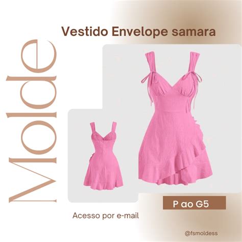 Molde Vestido Envelope Samara Franciele Souza Hotmart