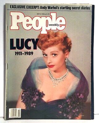 People Weekly Magazine May Lucille Ball Tribute Andy Warhol Ebay