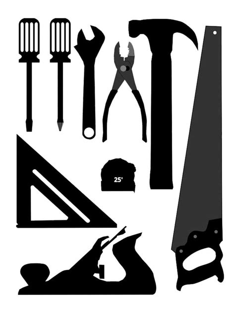 Free Printable Tools Stencils And Templates