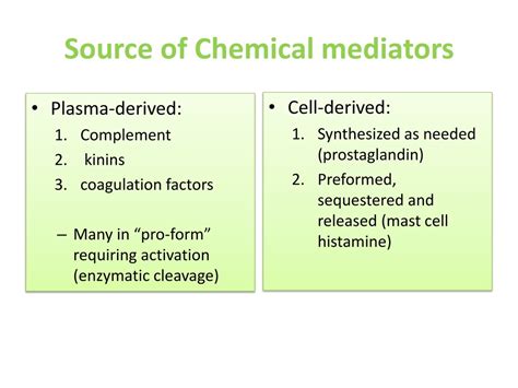 Ppt Inflammation And Repair Lecture 3 Chemical Mediators In