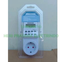 Jual Stop Kontak Timer Listrik Digital Sonovic Stopkontak Otomatis