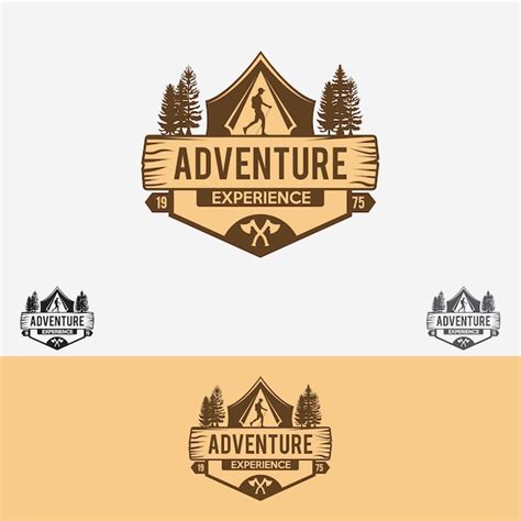 Logotipo De Aventura Vector Premium