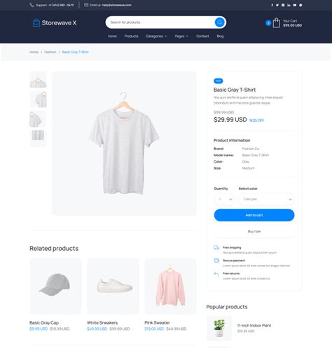 Storewave X Webflow Ecommerce Website Template