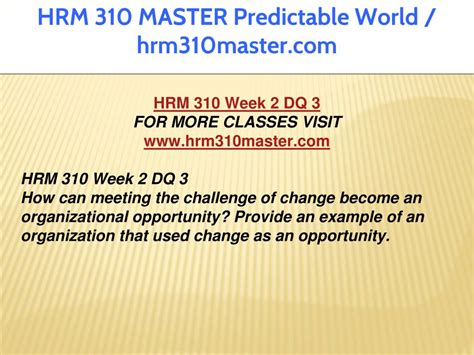 Ppt Hrm Master Predictable World Hrm Master Powerpoint