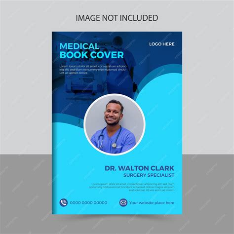 Premium Vector Medical Book Cover Design Template