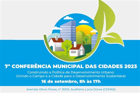 Prefeitura realiza 7ª Conferência Municipal das Cidades neste sábado