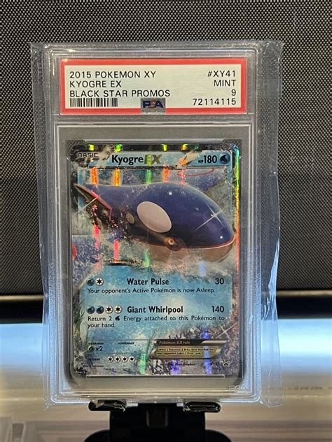 Mavin PSA9 Kyogre EX Pokémon Card XY41 Holo 2015 Black Star Promo