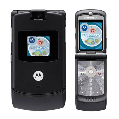 MOTOROLA V3 RAZR MOBILE PHONE FLIP Cellular Phone CAMERA UNLOCKED GSM ...