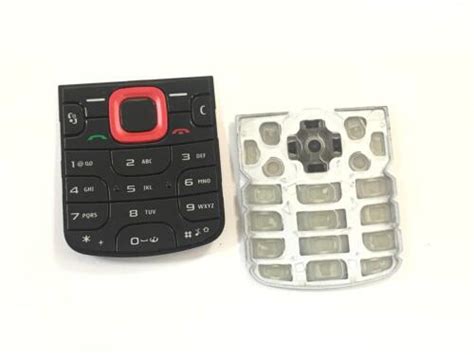 Neu Original Nokia 5320 X M Keypad Tastaturmatte Tastatur Schwarz Rot