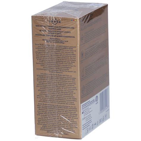 Durex Nude Pr Servatifs Sans Latex Sensation Peau Contre Peau Pc S Redcare Pharmacie