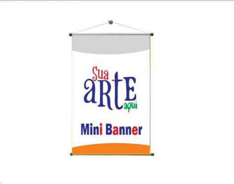 Mini Banner Escolha O Tamanho Envie Sua Arte