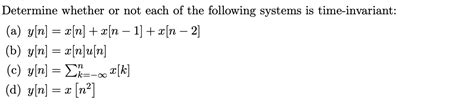 Solved Determine Whether Or Not Each Of The Following