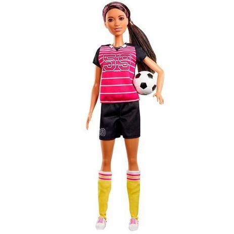 Boneca Barbie Profissões Jogadora De Futebol Aniversário 60 Anos