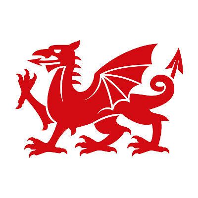 Welsh Dragon Cymru Wales Car Van Bumper Window Vinyl Decal Sticker