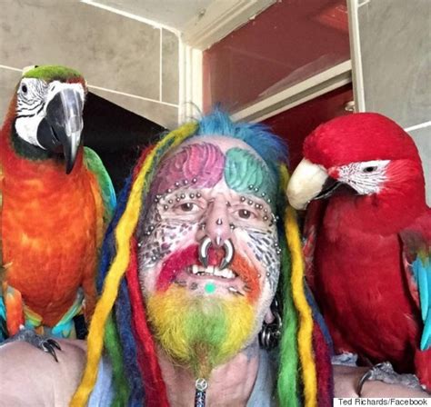 Ted Richards Has Ears Cut Off To Look More Like His Beloved Pet Parrots