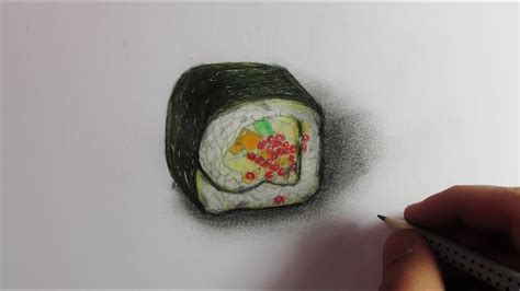 Realistic Sushi Drawing