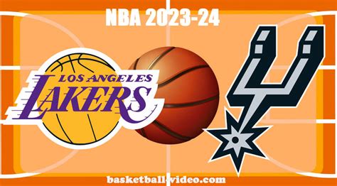 Los Angeles Lakers vs San Antonio Spurs Dec 13, 2023 NBA Full Game ...