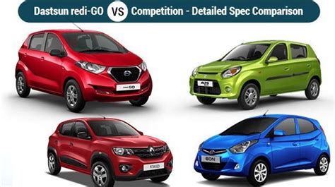 Datsun Redi Go Vs Alto Kwid And Eon Spec Comparison Datsun Redi Go