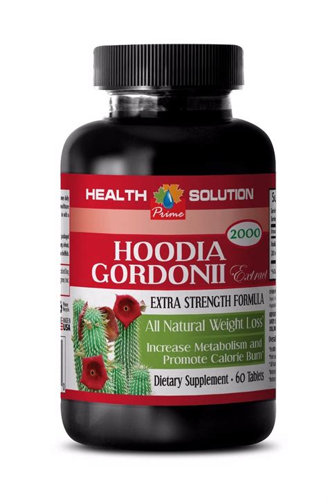 Weight Management Hoodia Gordonii Extract Bottle Tablets