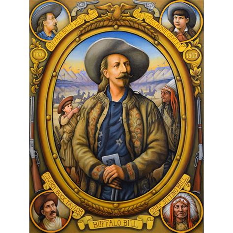 Buffalo Bill An Original Oil Painting By John Philip Wagner For