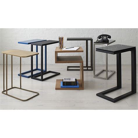 Avenue Black C Table in Coffee Tables & Side Tables | Crate and Barrel | Side table decor ...