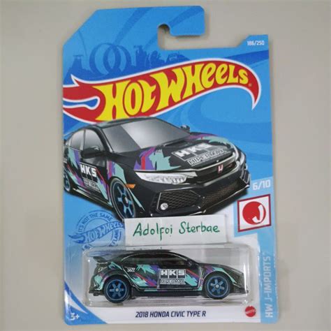 Jual Hotwheels Hot Wheels 2018 Honda Civic Type R Hks Hipermax Hw J Imports Ths Th Ban Karet