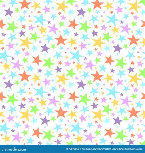 Seamless Star Pattern And Background Vector Illustration Stock Vector