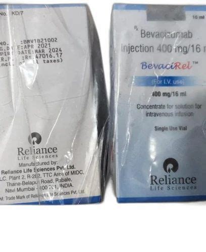 Reliance Life Sciences Bevacirel Mg Bevacizumab Injection