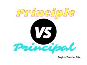 principle  principal understanding  difference  usage