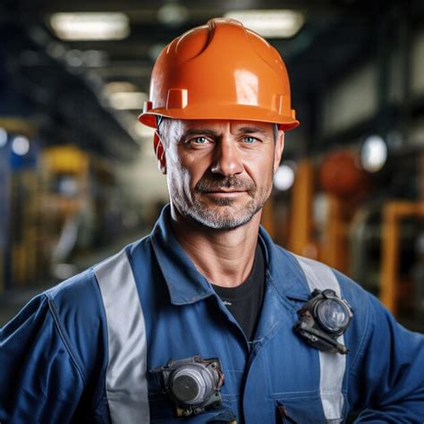 Retrato De Ingeniero De Mantenimiento De La Industria Hombre Con