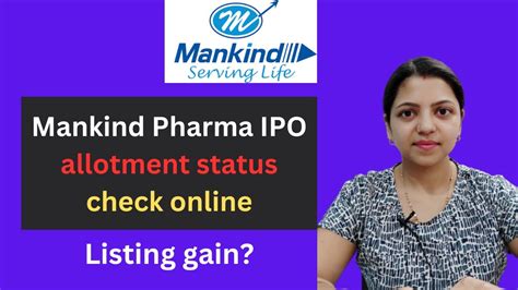 Mankind Pharma Ipo Allotment Status Check Online Mankind Pharma Ipo