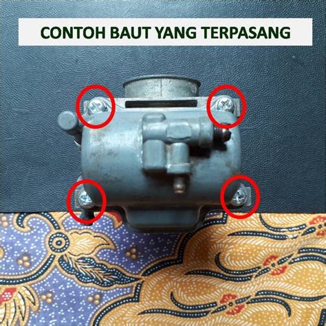 Jual Paket Baut Mangkok Karburator Crypton Vega Jupiter Di Lapak Mach