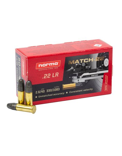 Norma Match Lr Gr Lrn Rds Eagle Firearms Ltd