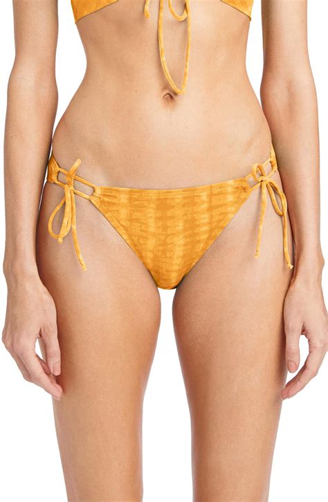 Buy Robin Piccone Sahara Side Tie Bikini Bottoms Buttercup At 58 Off