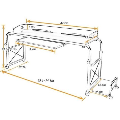 Meuble Informatique Meuble Multimedia Dlandhome Table De Lit Mobile