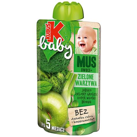 Kubu Mus Baby Zielone Warzywa Groszek Broku G Pakomarket