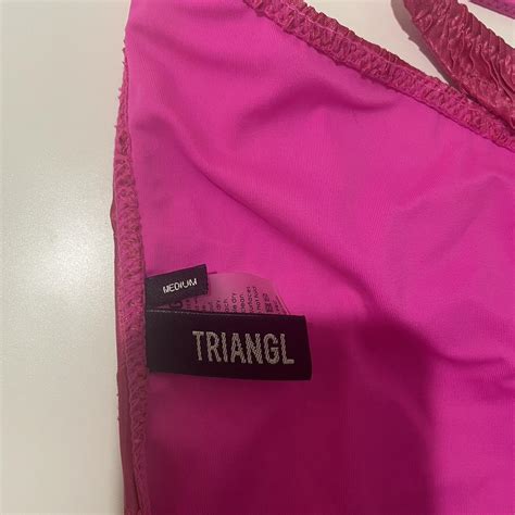 Discontinued Pink Triangl Bikini Extra Large Depop