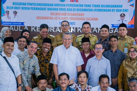 Lakukan Pembinaan RT Dan RW Di Keranggan Benyamin Tekankan Untuk