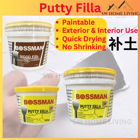 Sw Bossman Putty Filler Putty Filla Fast Dry Filler Exterior Interior