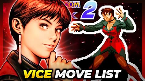 VICE MOVE LIST Capcom Vs SNK 2 Mark Of The Millenium 2001 CVS2