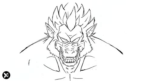 Dibujando Al OZARU De Goku Fase Angel Drawing OZARU Goku Drawzec